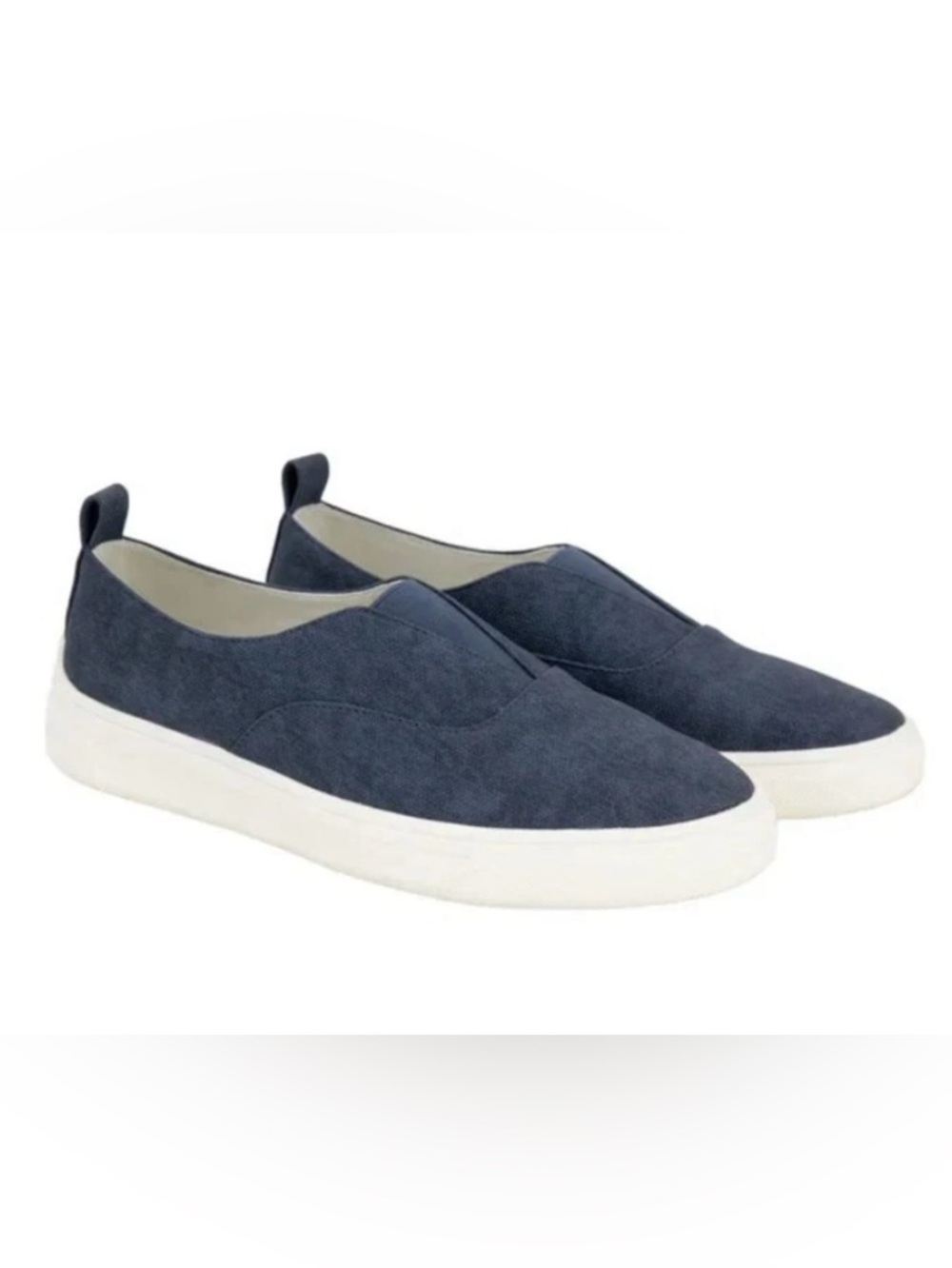 Kensie Slip-On Comfort Flats in Navy Blue and White Size 8 1/2